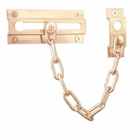 KEEN 1.25 x 3.5 in. Brass Guard Door Chain KE3304026